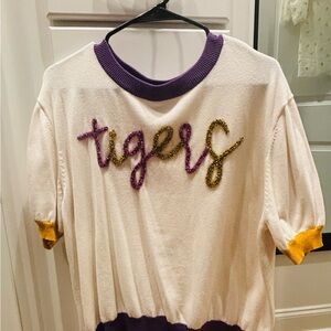 QUEEN OF SPARKLES Tigers Sweater